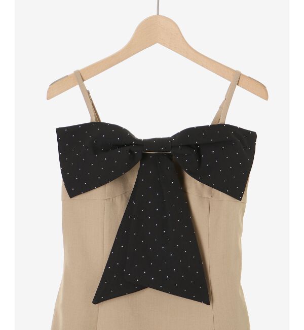  「キラキラビッグリボンミニワンピ」|ワンピース|