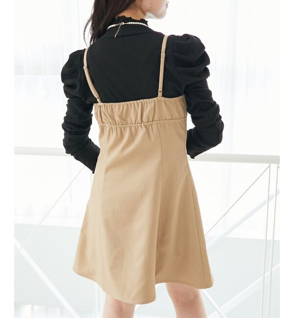  「キラキラビッグリボンミニワンピ」|ワンピース|