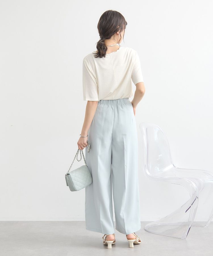 earth music&ecology「リブメローショートスリーブプルオーバー」|Tシャツ・カットソー|