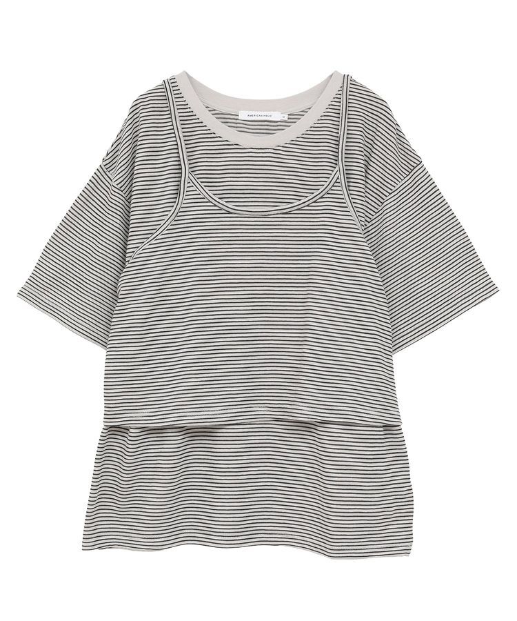 AMERICAN HOLIC「【2点セット】キャミレイヤードTシャツ」|Tシャツ・カットソー|