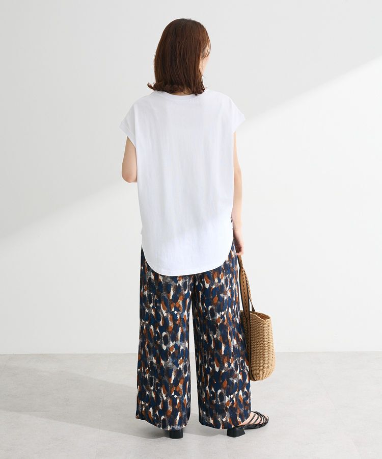 Green Parks「・swing by フレンチスリーブ刺繍TEE」|Tシャツ・カットソー|