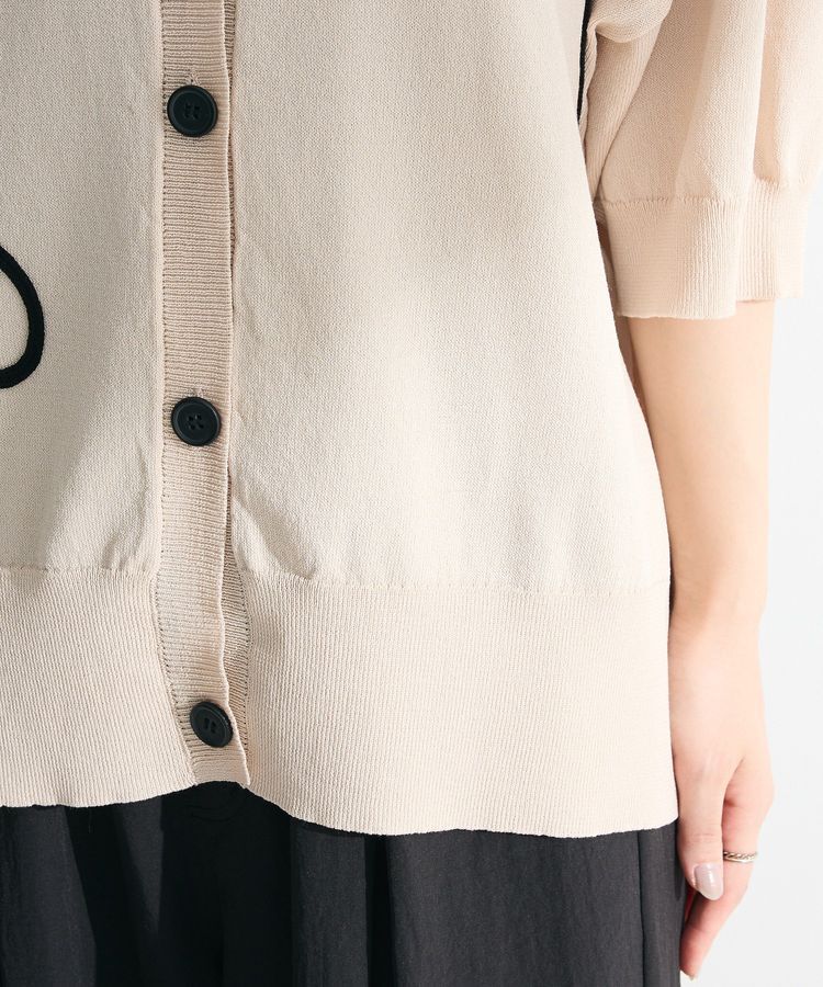 armonia「刺繍コードVネックフレンチカーディガン」|カーディガン|