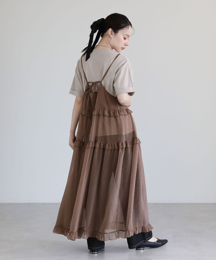 Green Parks「・Petit Fleur シアーティアードキャミワンピ」|ワンピース|