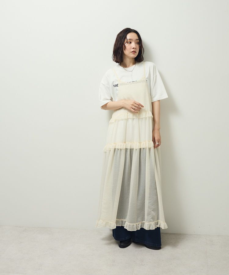 Green Parks「・Petit Fleur シアーティアードキャミワンピ」|ワンピース|