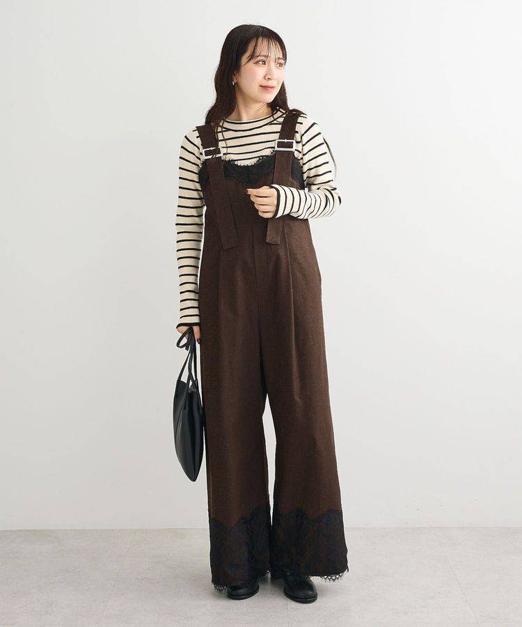 Green Parks「・SUGAR SPOON レーストリムオールインワン」|オールインワン|Brown