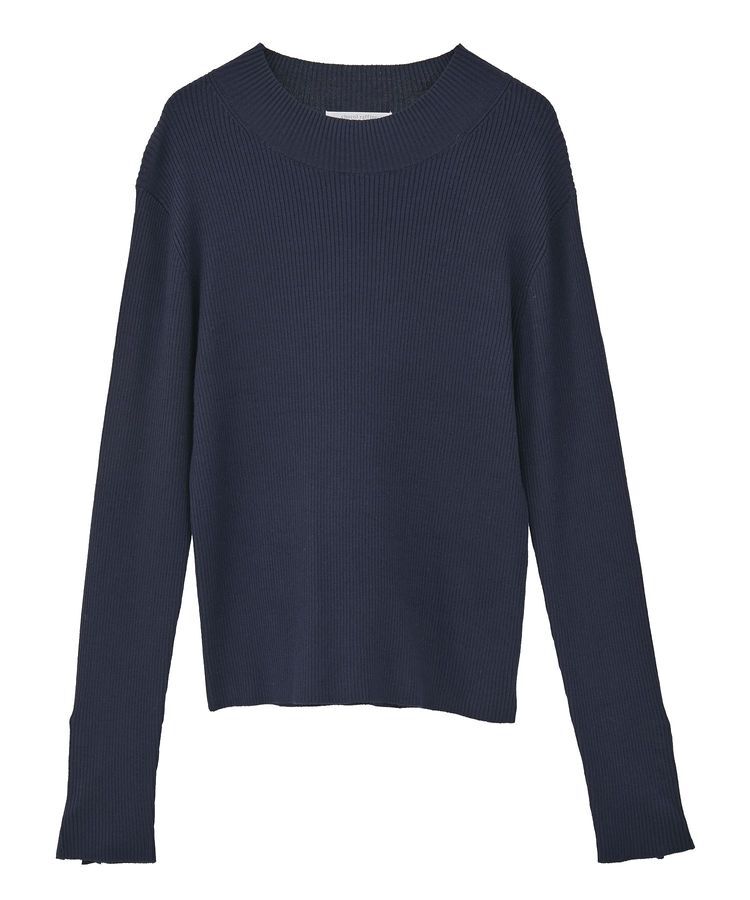 Green Parks「袖口金釦リブニットプルオーバー」|ニット・セーター|