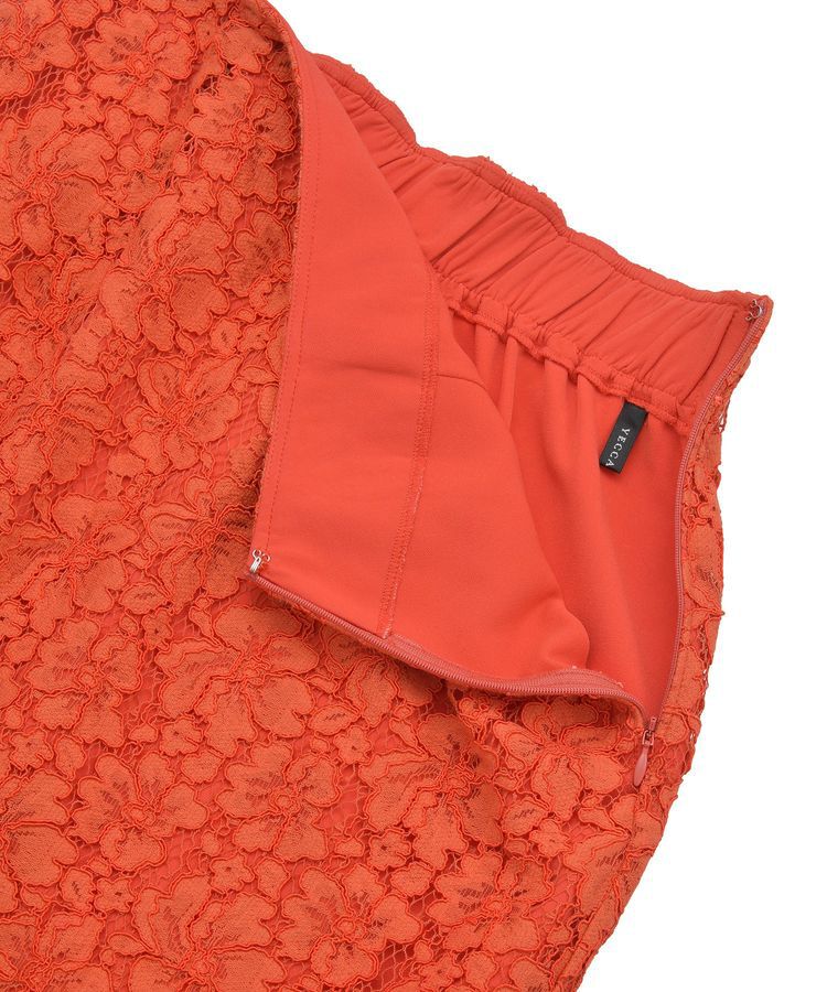 YECCA VECCA「レースナロースカート」|タイト|