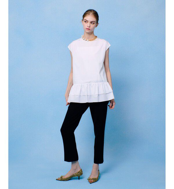 LOULOU WILLOUGHBY「【LOULOU WILLOUGHBY】ブロードフリルブラウス」|シャツ・ブラウス|