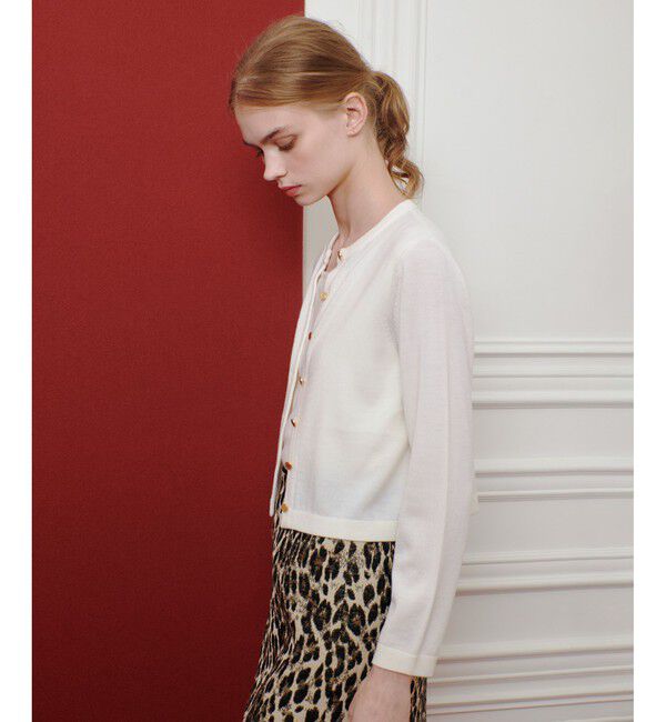 LOULOU WILLOUGHBY「【LOULOU WILLOUGHBY】メリノウールカラーカーディガン」|カーディガン|