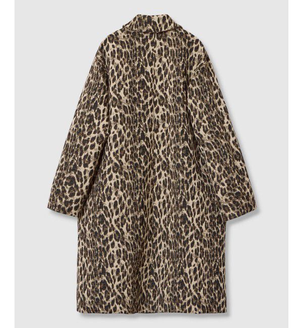 LOULOU WILLOUGHBY「【LOULOU WILLOUGHBY】ARGENTIレオパードJQコート」|ダッフルコート|