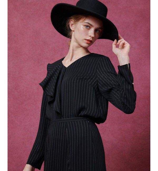 LOULOU WILLOUGHBY「【LOULOU WILLOUGHBY】ラッフルスカーフブラウス」|シャツ・ブラウス|