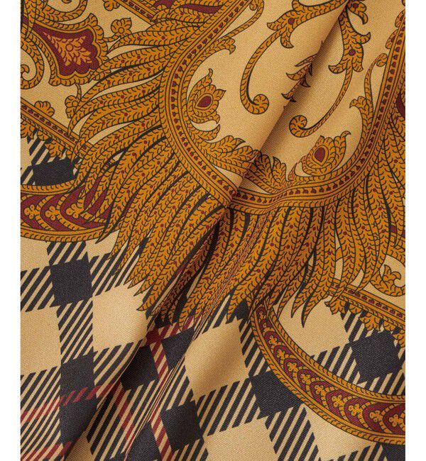 LOULOU WILLOUGHBY「【LOULOU WILLOUGHBY】エンブレムチェックスカート」|スカート|