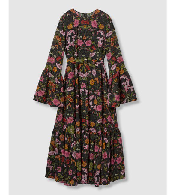 LOULOU WILLOUGHBY「【LOULOU WILLOUGHBY】シンメトリーフラワープリントワンピース」|ワンピース|