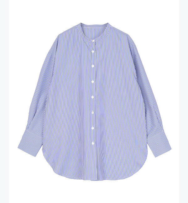 ur's「釦バックスリットチュニックシャツ」|シャツ・ブラウス|ストライプ
