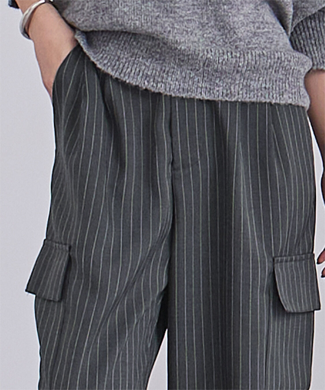 ur's「ハイウエストカーゴパンツ」|カーゴ|