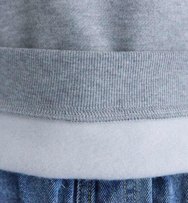  「シンプル裏起毛スウェットショートプルオーバー」|プルオーバー|