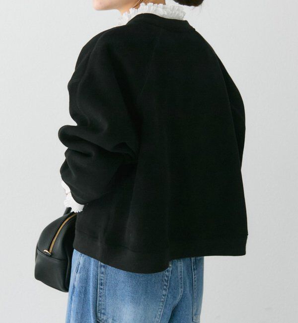  「シンプル裏起毛スウェットショートプルオーバー」|プルオーバー|