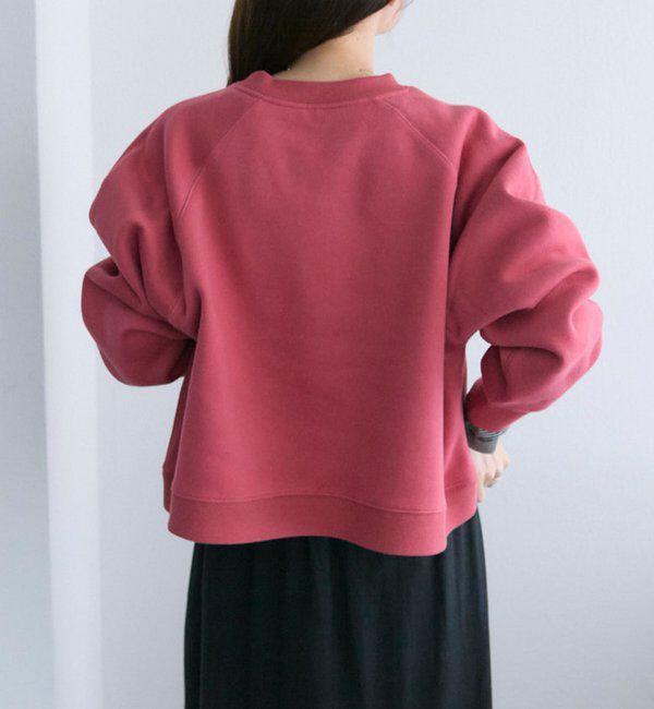  「シンプル裏起毛スウェットショートプルオーバー」|プルオーバー|