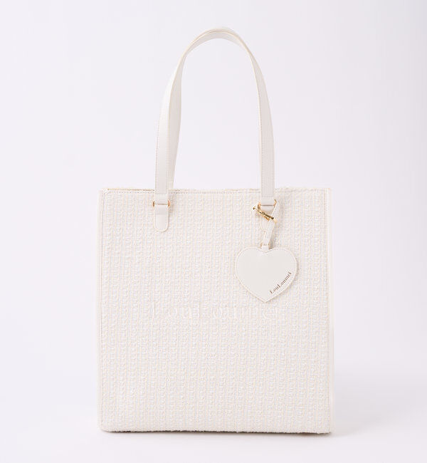  「【LouLoumei】8色展開／ハートチャーム付きトートバッグ／自立可能」|その他|