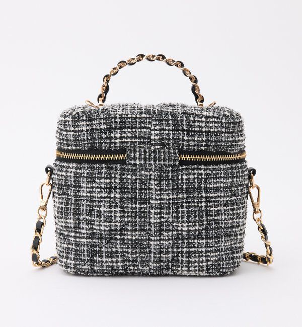  「チャーム付きキルティングバニティバッグ」|ショルダー・メッセンジャー|