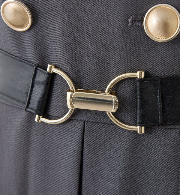  「【SMサイズ展開あり】ウエストベルトプリーツミニトレンチ」|その他|