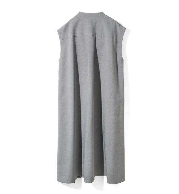 MIDIUMISOLID「MIDIUMISOLID for Ladies アシンメトリープリーツノースリーブワンピース」|ワンピース|