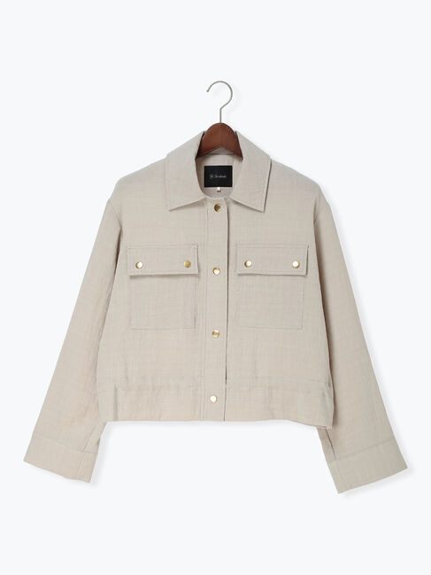 Te chichi「リネンライクWポケットジャケット」|その他|