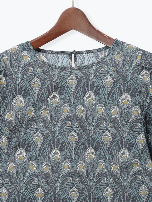 Te chichi「【LIBERTY FABRICS】フレアスリーブブラウス」|シャツ・ブラウス|