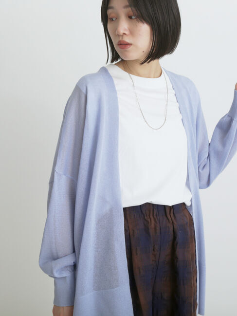 sm2rhythm「シアーロングカーディガン」|カーディガン|