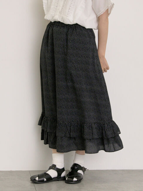 Samansa Mos2「柄アソート裾ティアードスカート」|スカート|