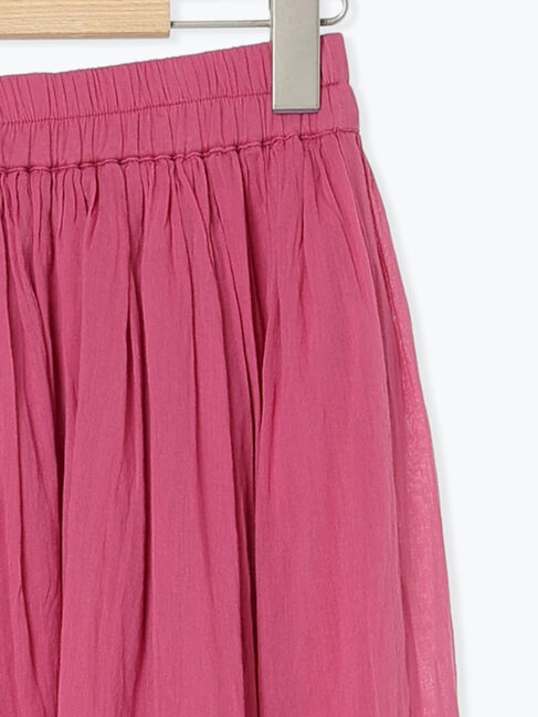 Samansa Mos2 blue「【Made in India】ボイルギャザースカート」|スカート|