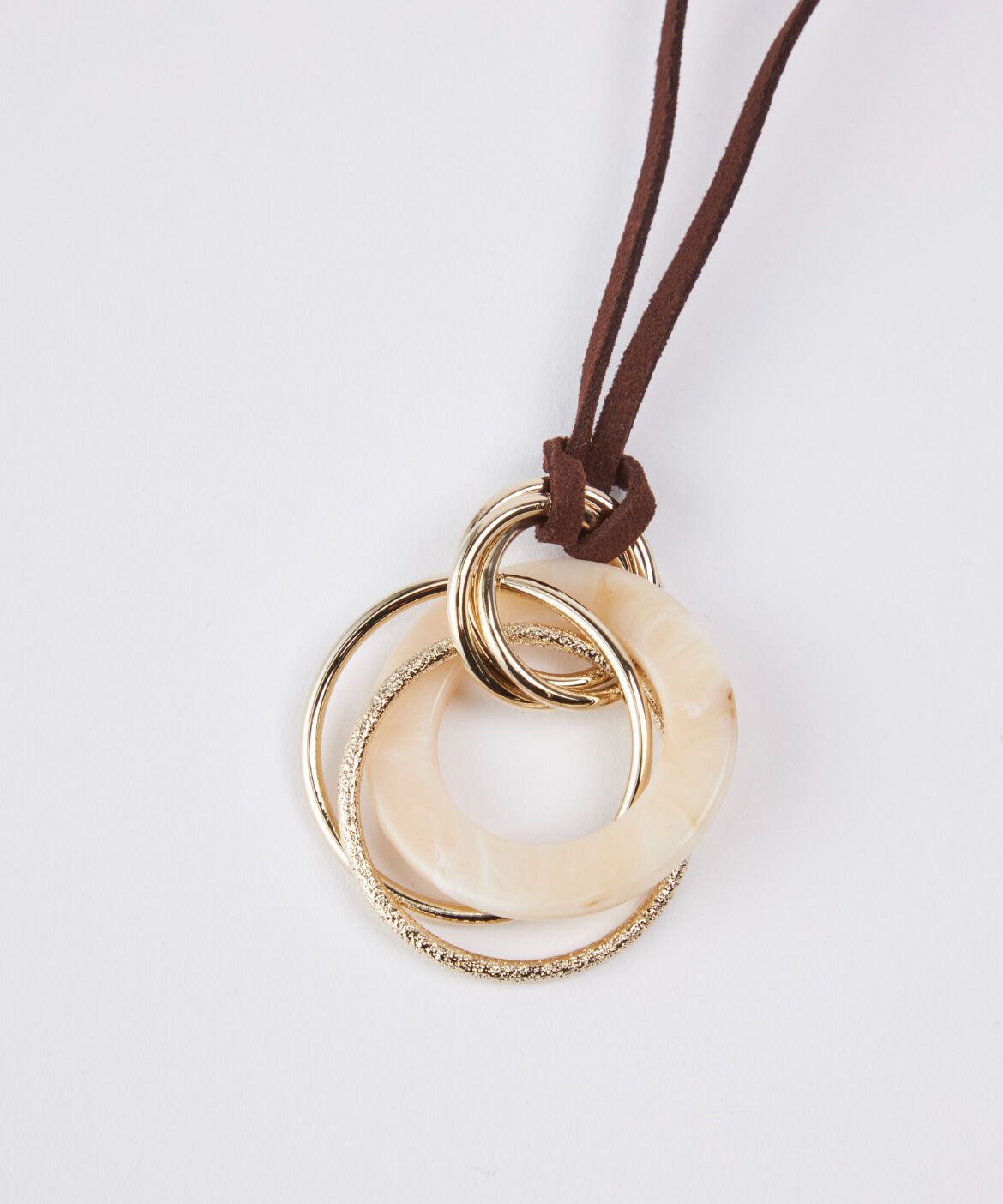 ef-de Black「マーブルリングペンダント」|ネックレス|