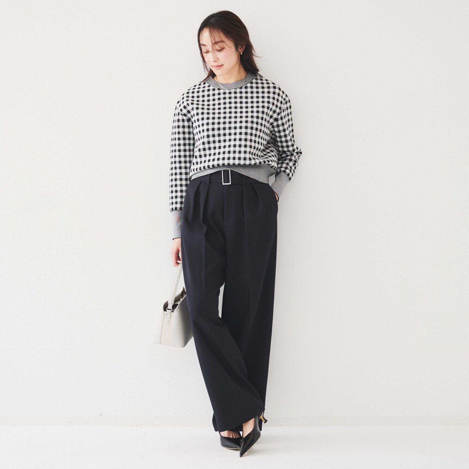 UNTITLED「ベルト付き2タックパンツ」|その他|