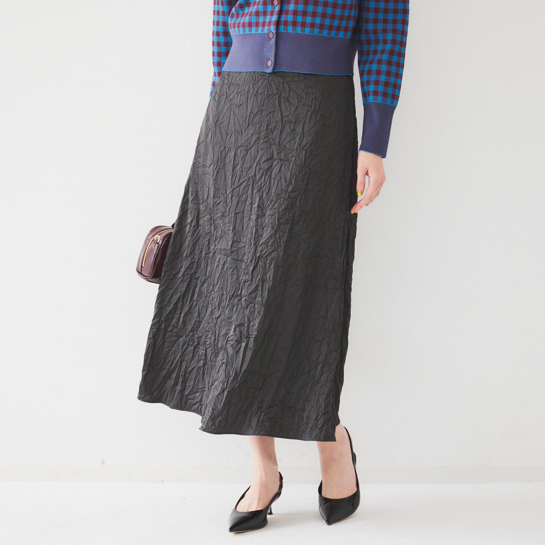 UNTITLED「クラッシュAラインスカート」|スカート|