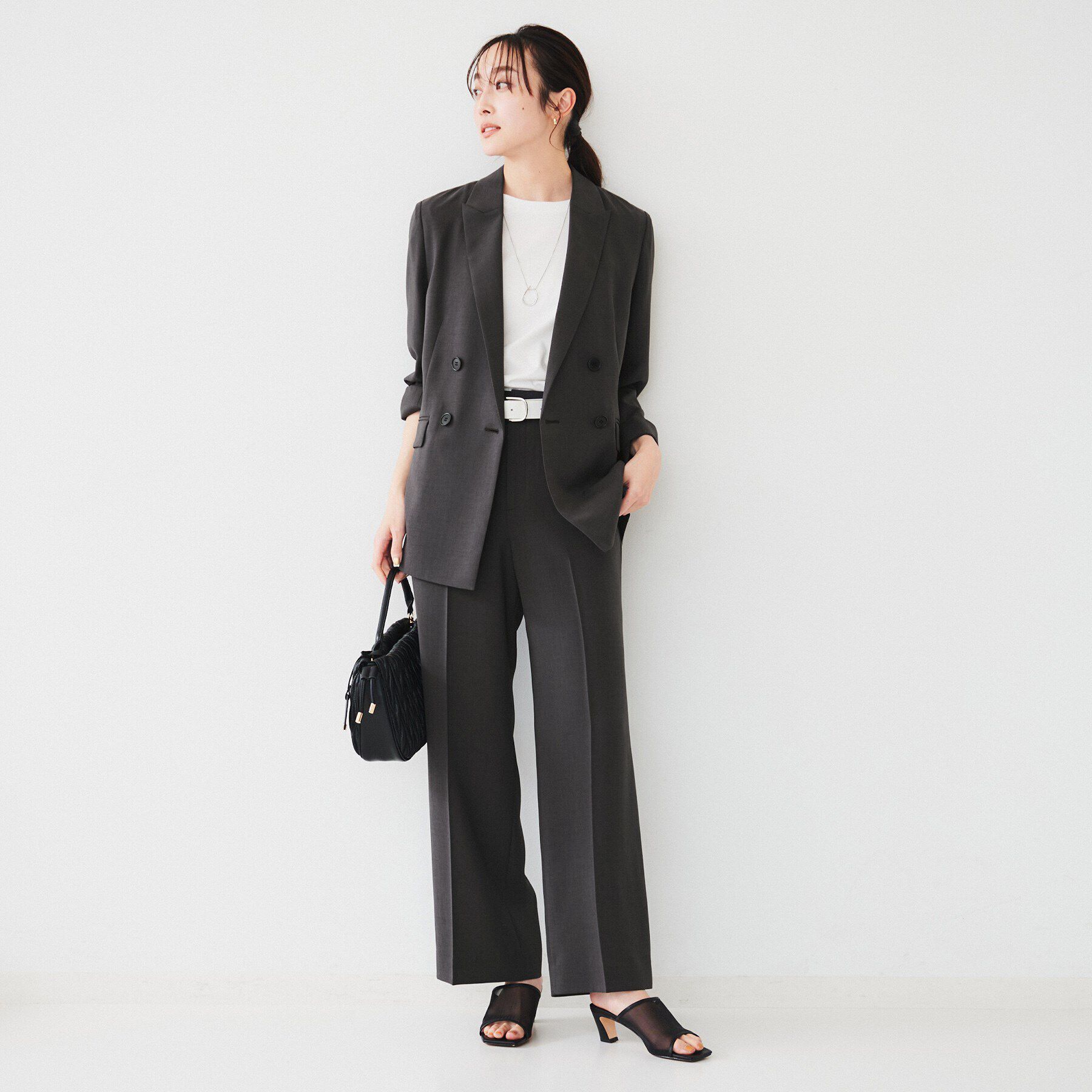 UNTITLED「【接触冷感/UV/セットアップ可能】ライトウェイト ワイドパンツ」|その他|