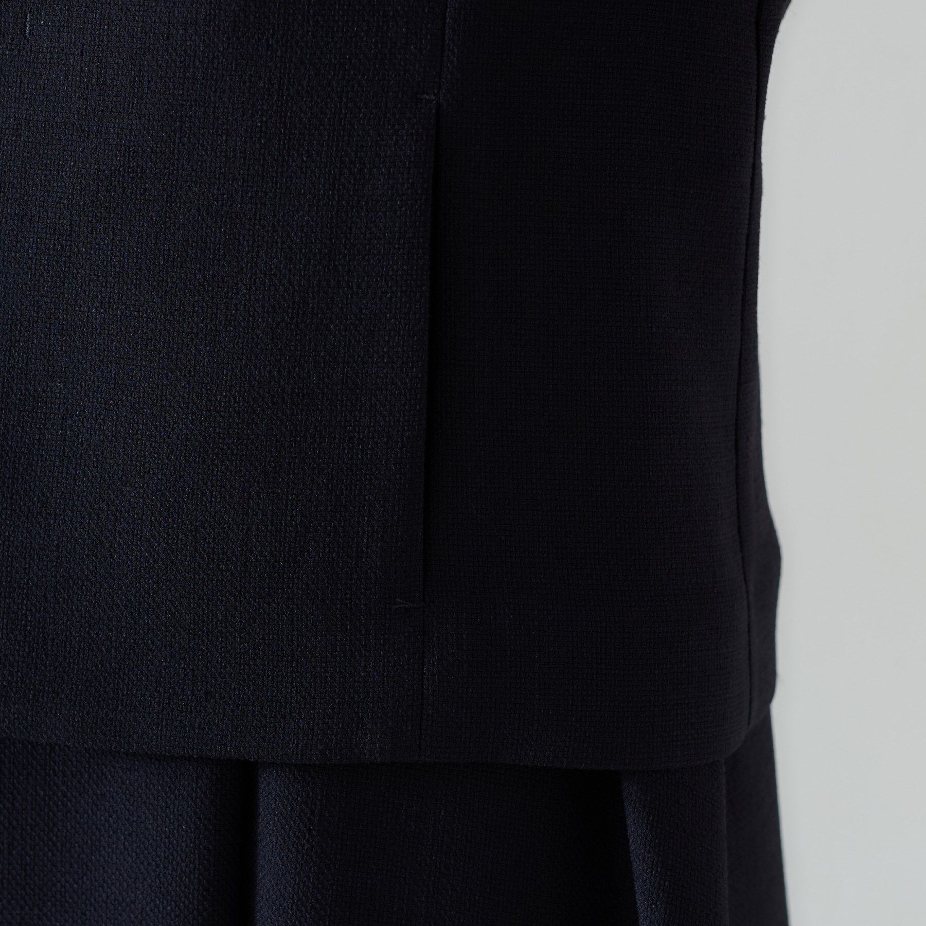 UNTITLED「【セットアップ可/短丈】ドライタッチジャケット」|ノーカラージャケット|