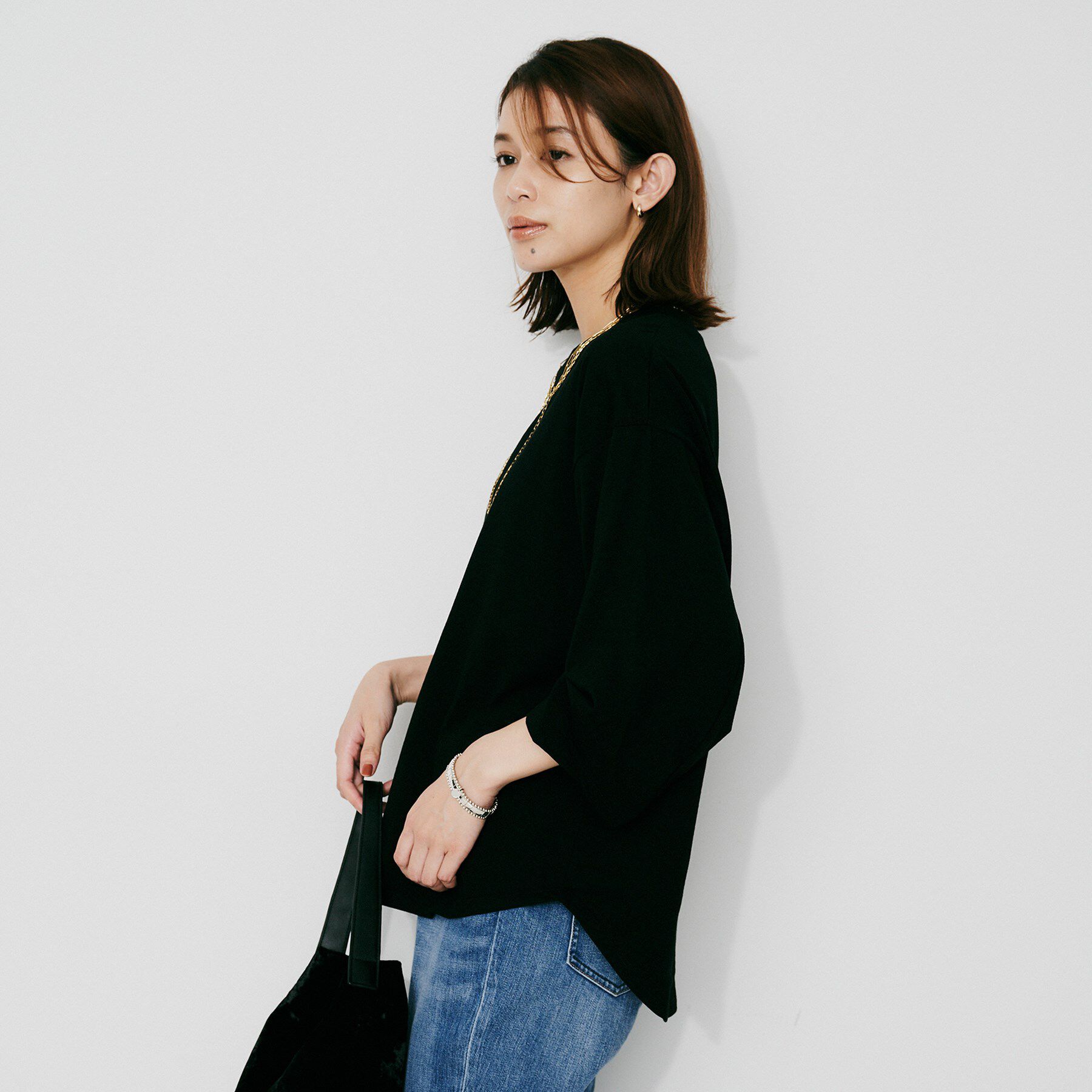 UNTITLED「【Munich】タックスリーブTシャツ」|Tシャツ・カットソー|