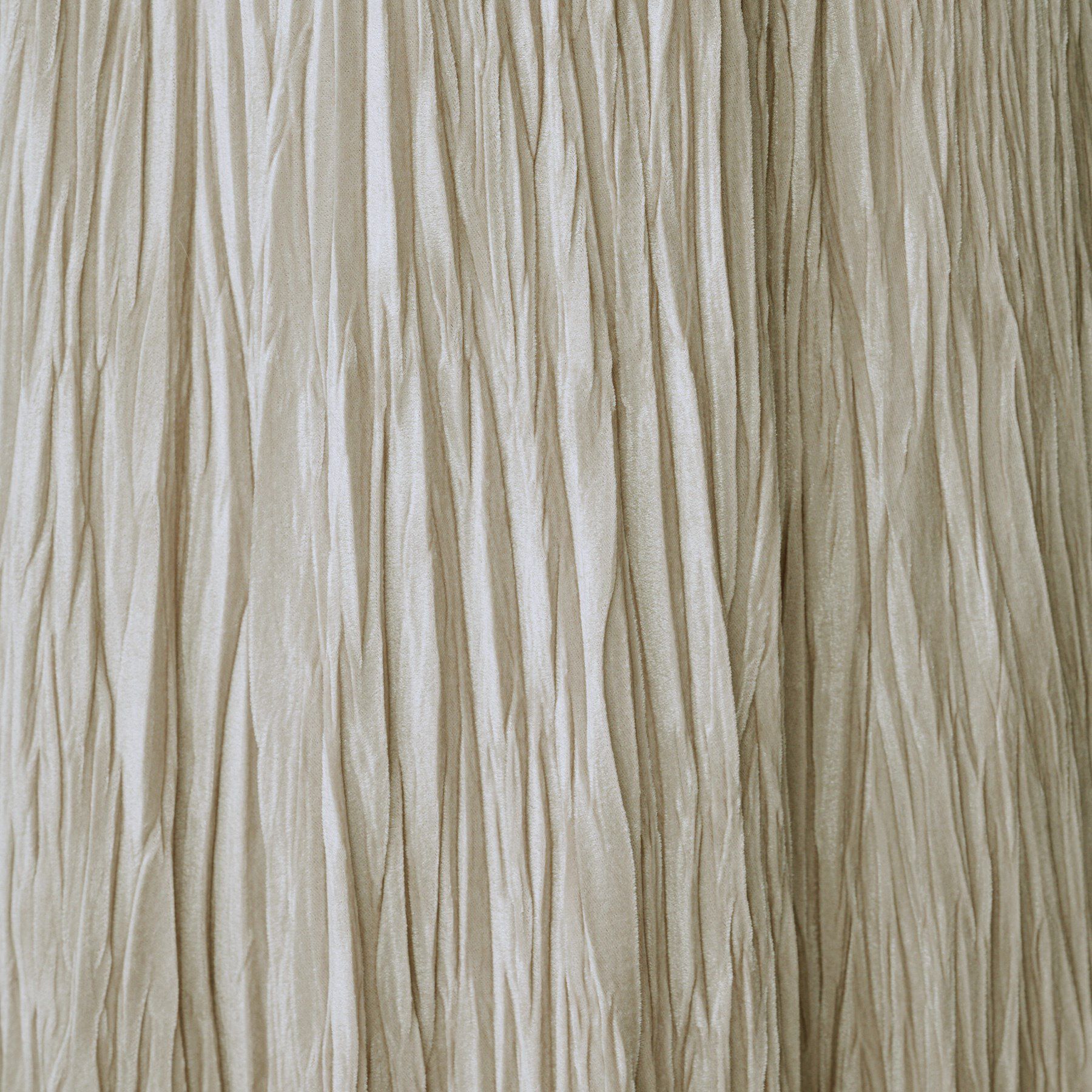 UNTITLED「【ウエストゴム／着映え】ランダムプリーツベロアスカート」|スカート|