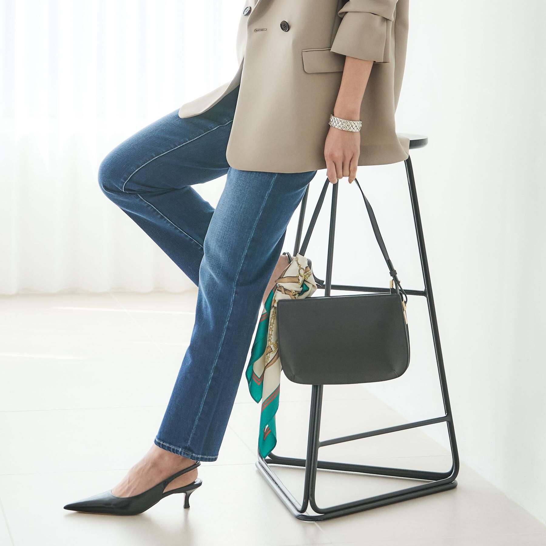 UNTITLED「スプリットレザーフラットショルダー」|ショルダー・メッセンジャー|