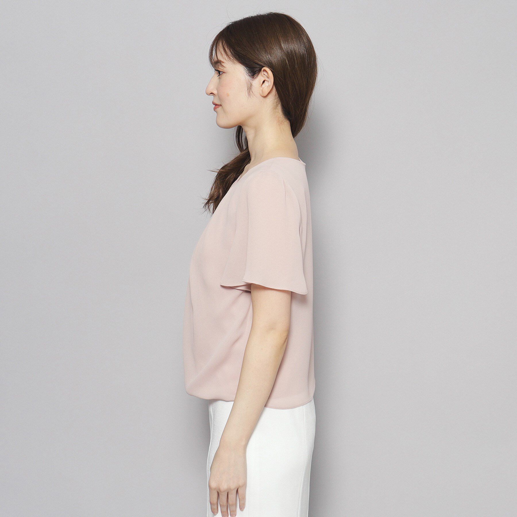 COUP DE CHANCE「【洗える／日本製】フロントタック半袖デザインブラウス」|シャツ・ブラウス|