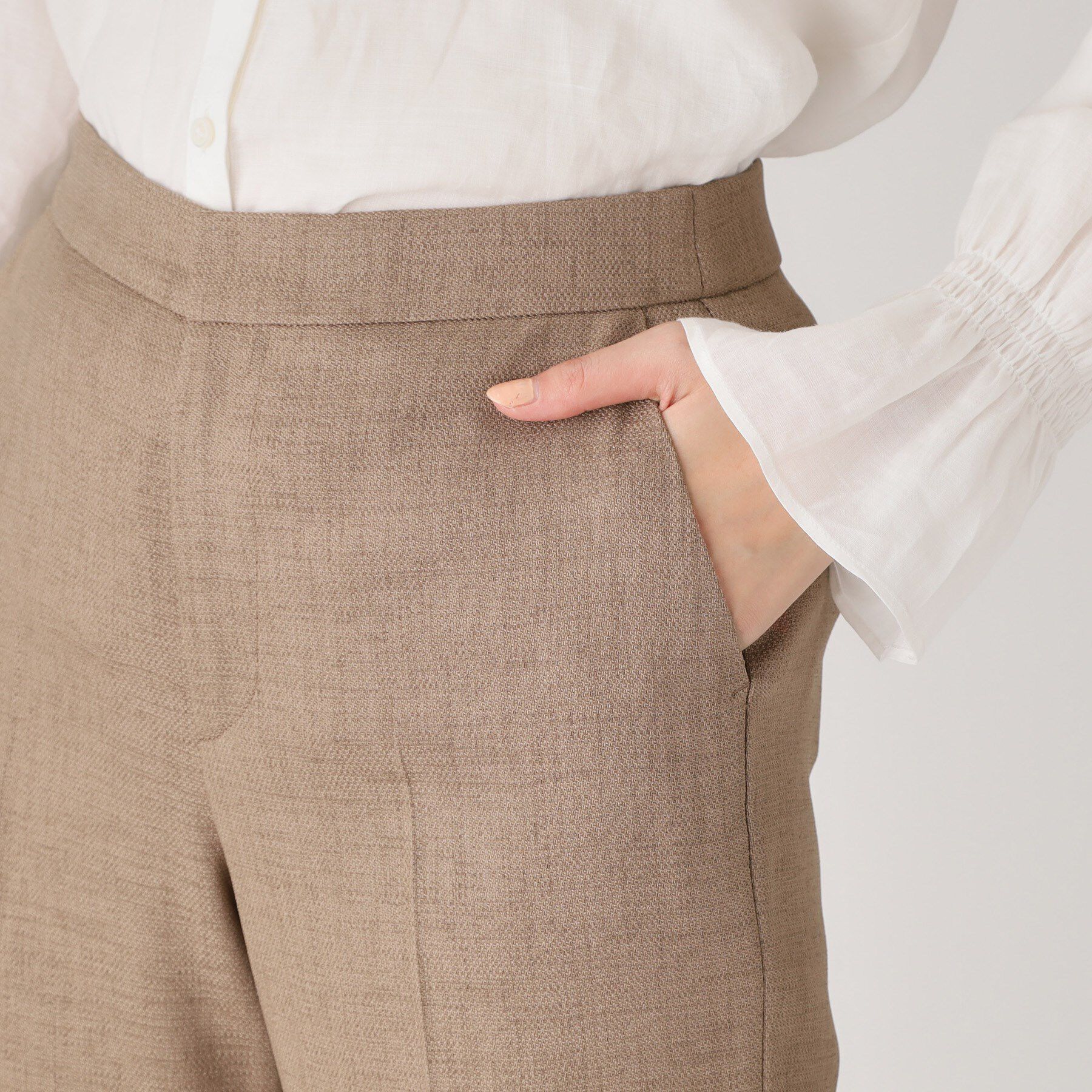 COUP DE CHANCE「【手洗い可／日本製】タックテーパードパンツ」|その他|