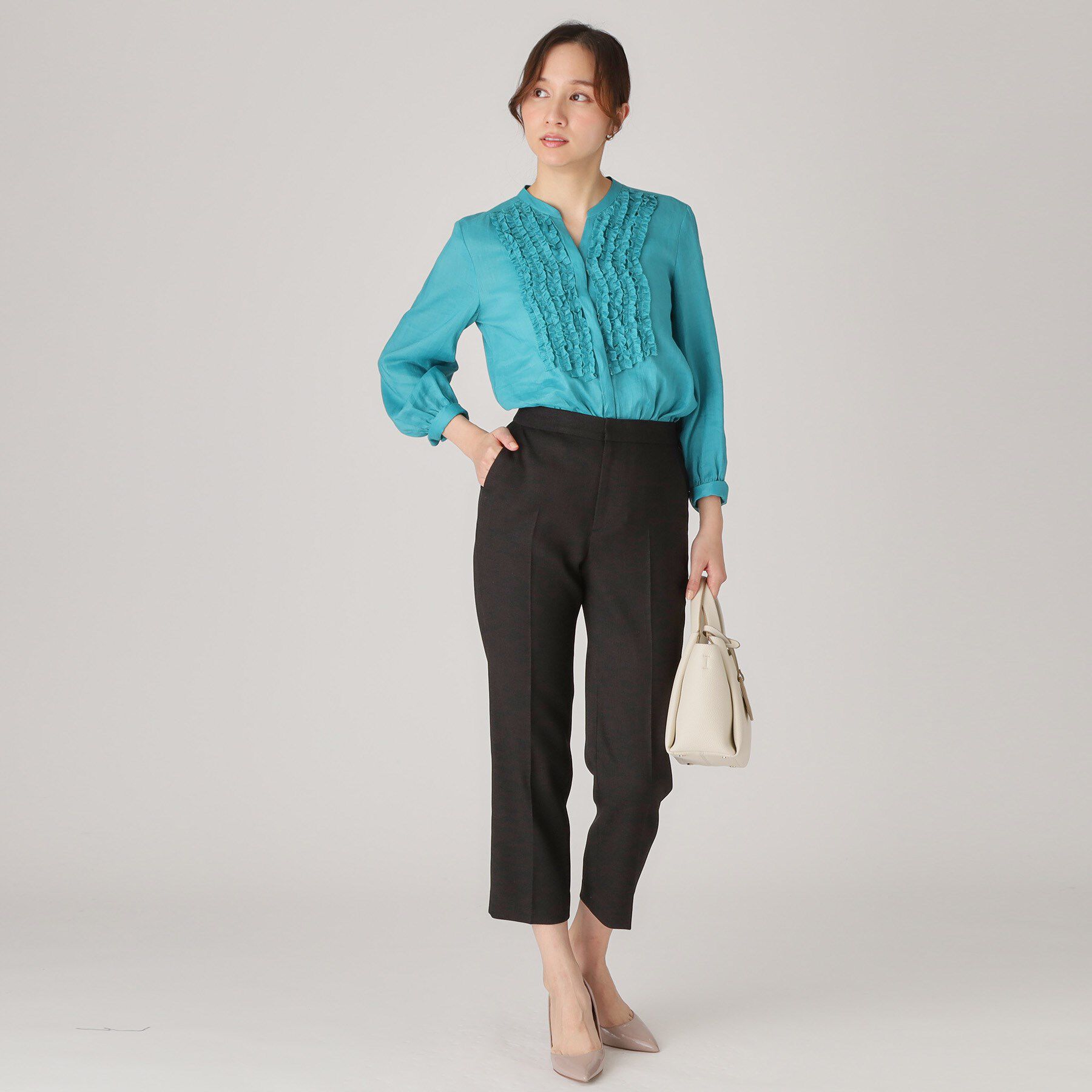 COUP DE CHANCE「【手洗い可／日本製】タックテーパードパンツ」|その他|