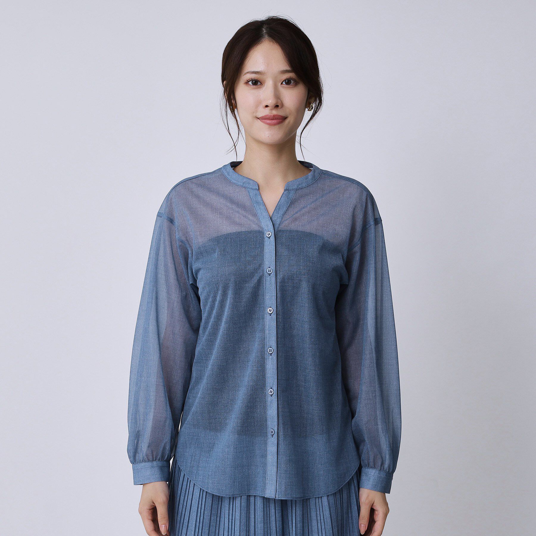 COUP DE CHANCE「【手洗い可】シアーブラウス」|シャツ・ブラウス|