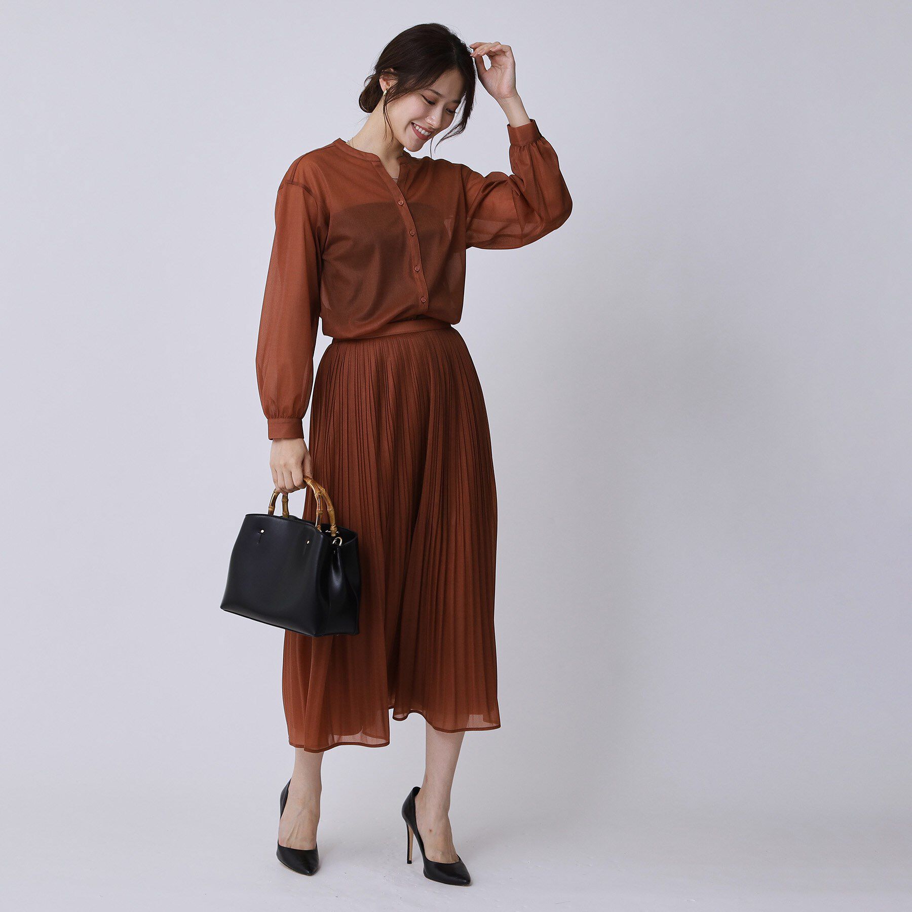 COUP DE CHANCE「【手洗い可】シアーブラウス」|シャツ・ブラウス|