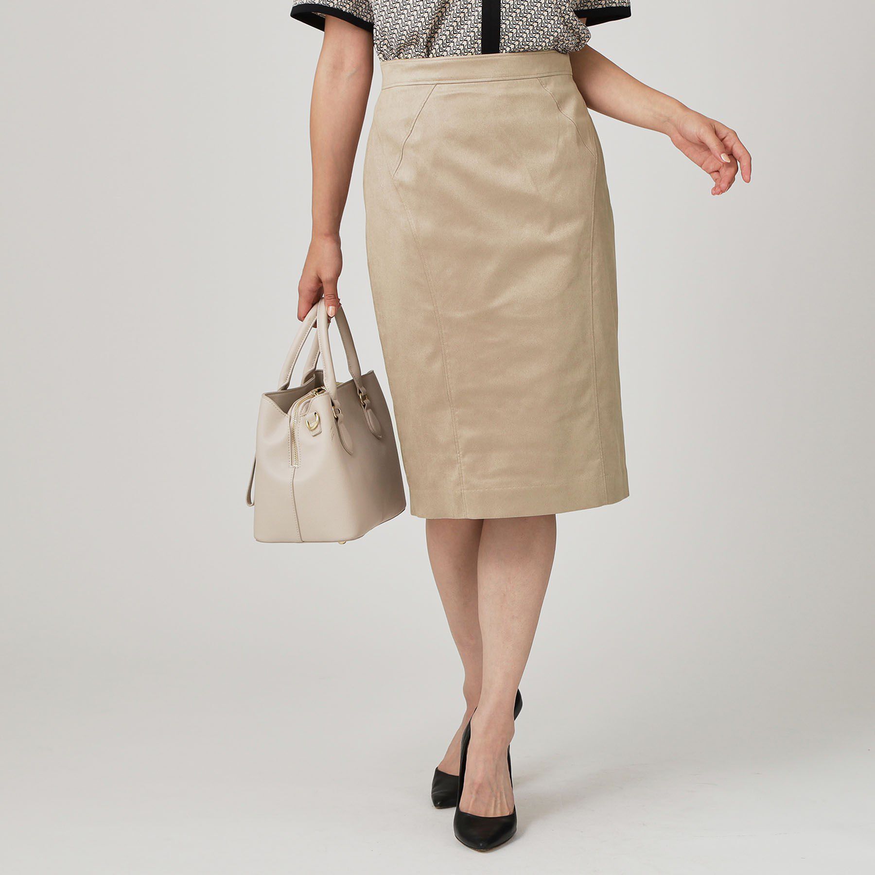 COUP DE CHANCE「【手洗い可／日本製／スーツ可】タイトシルエットのスカート」|スカート|