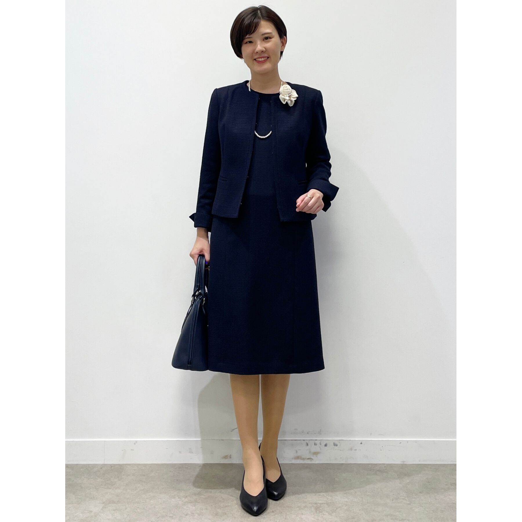 Reflect「【フォーマル/セットアップ可】ツイードジャケット」|ノーカラージャケット|