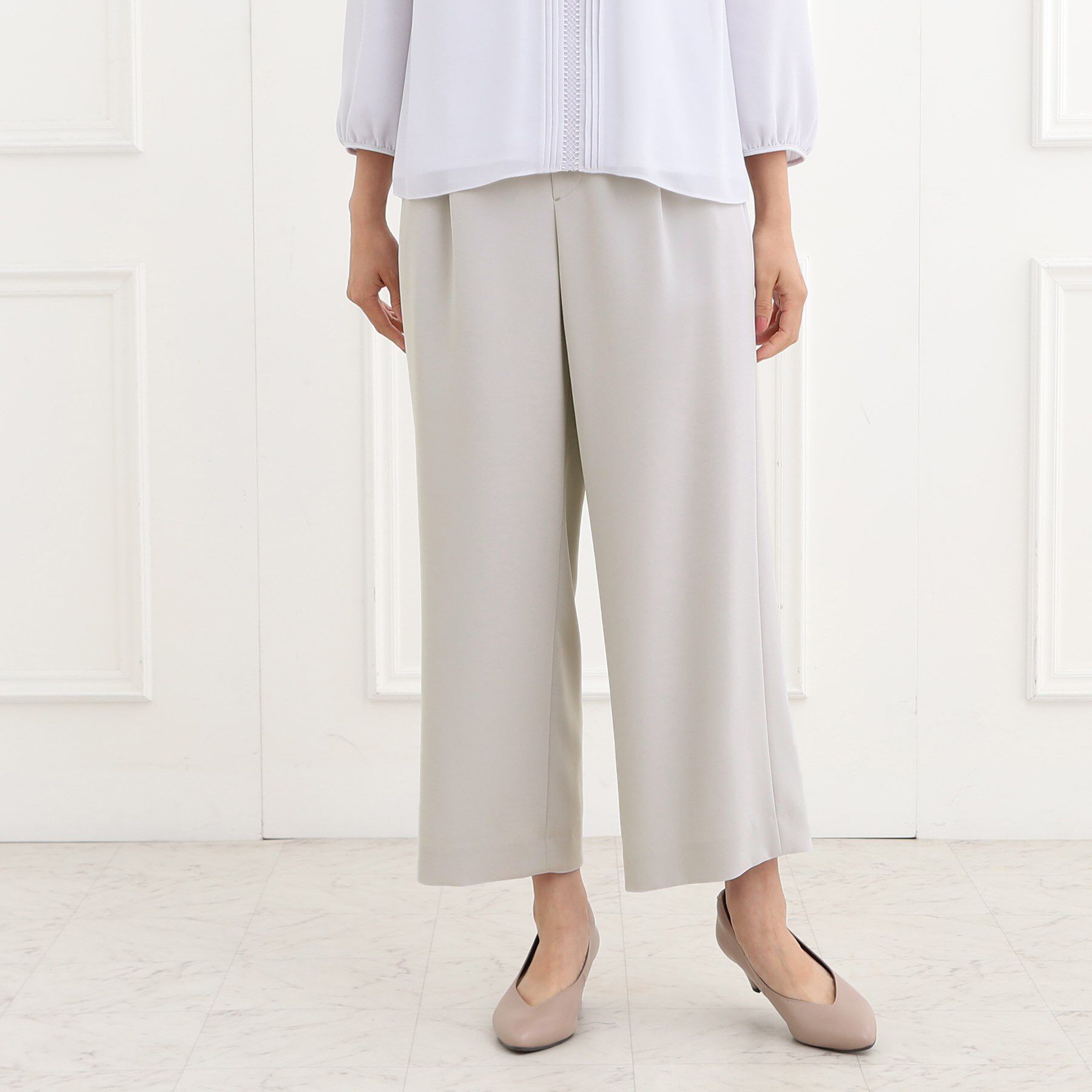 Reflect「【フォーマル/洗える/セットアップ可】タック入りワイドパンツ」|その他|