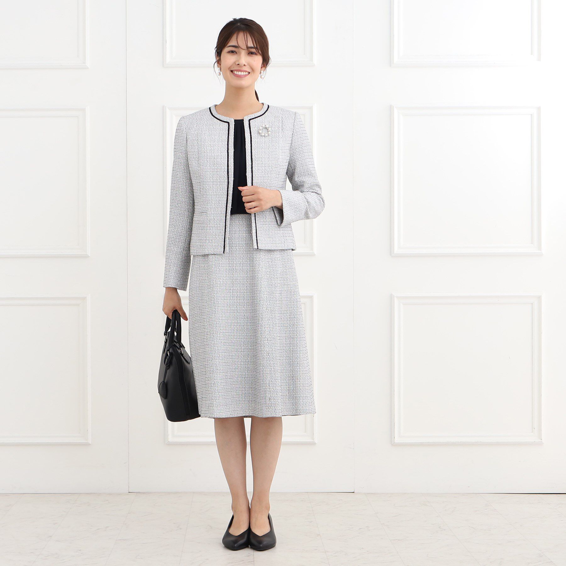 Reflect「【フォーマル/セットアップ可】ツイードスカート」|スカート|