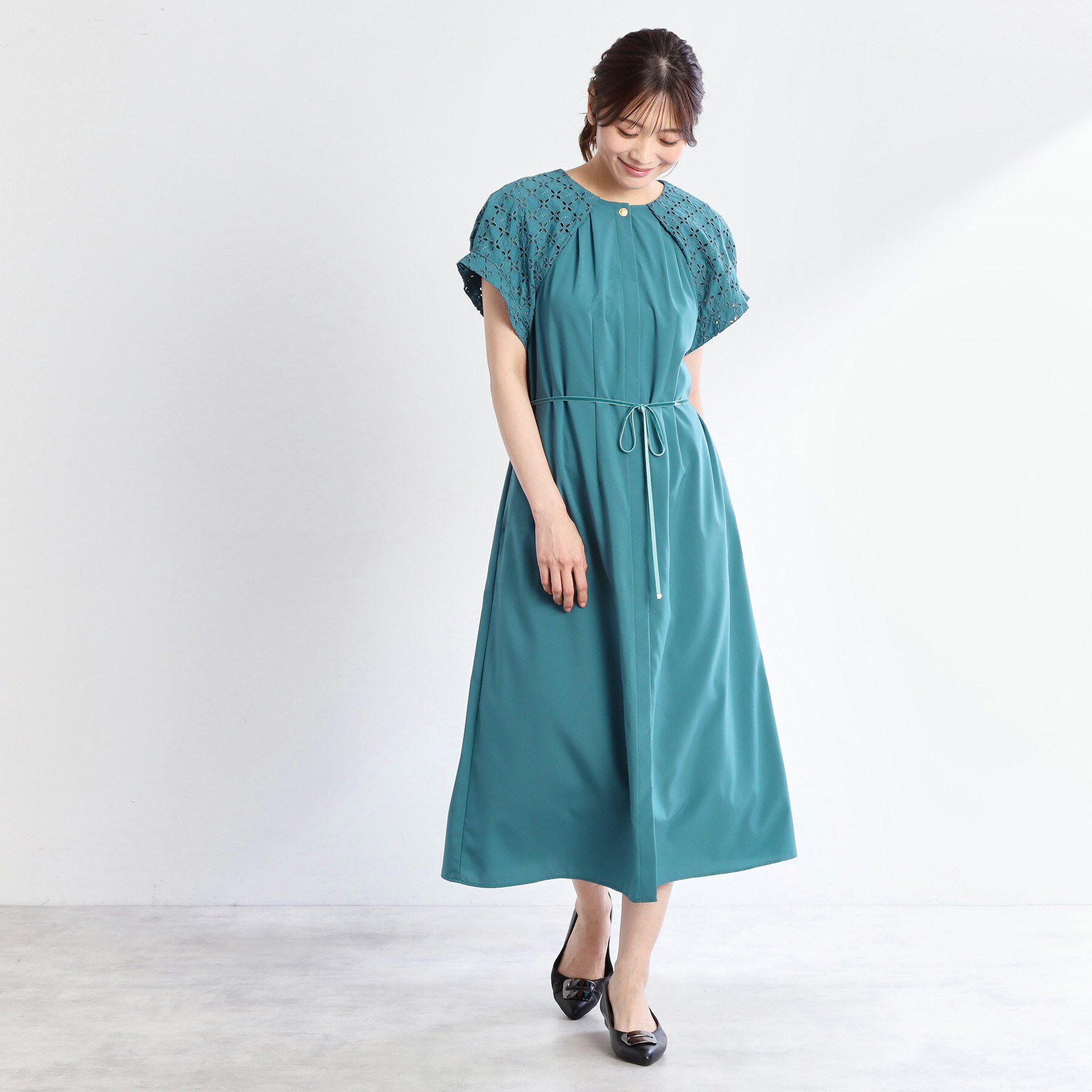 Reflect「カットワークレーススリーブワンピース」|ワンピース|