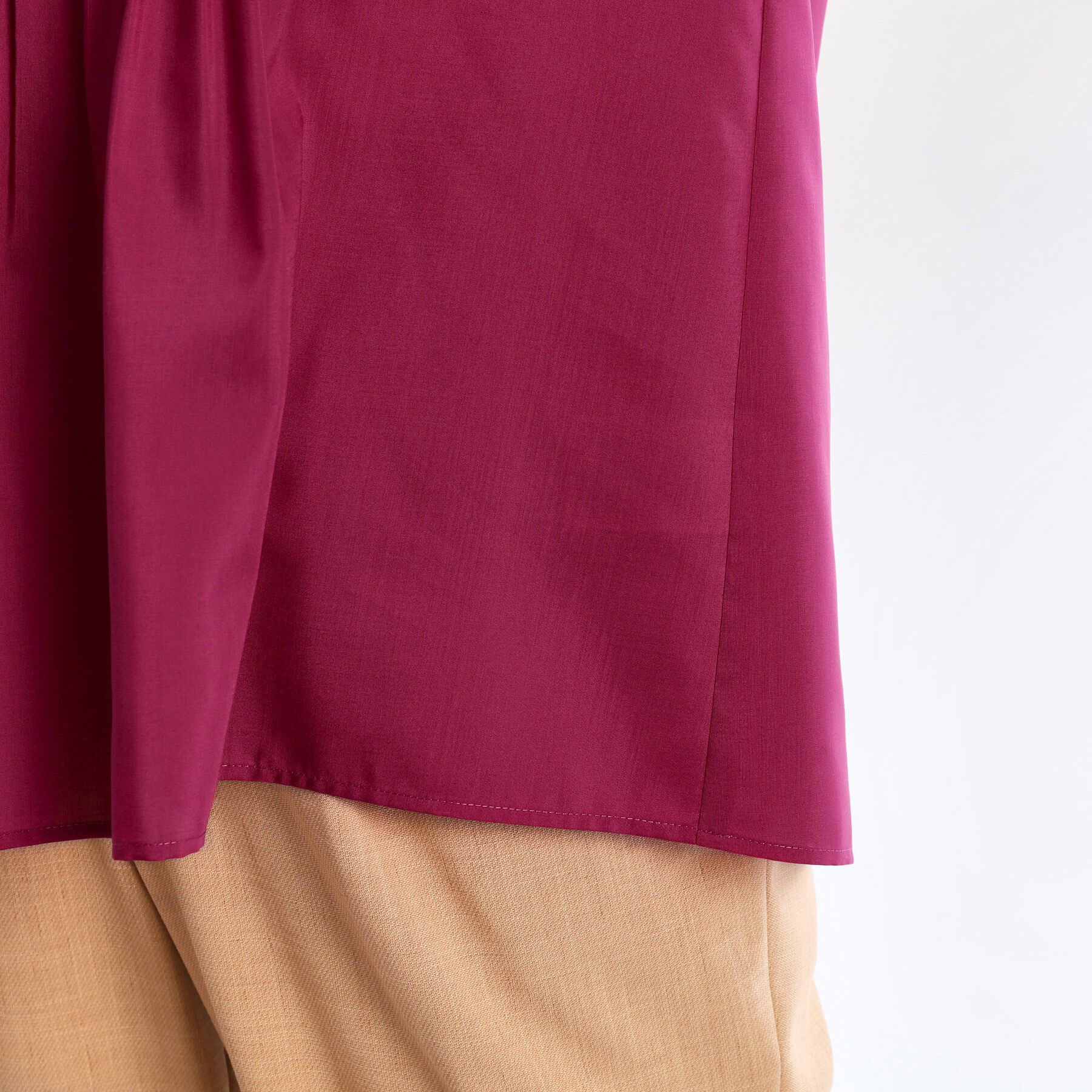 Reflect「【すっきり見え！長め丈】ピンタックデザインチュニックブラウス」|シャツ・ブラウス|